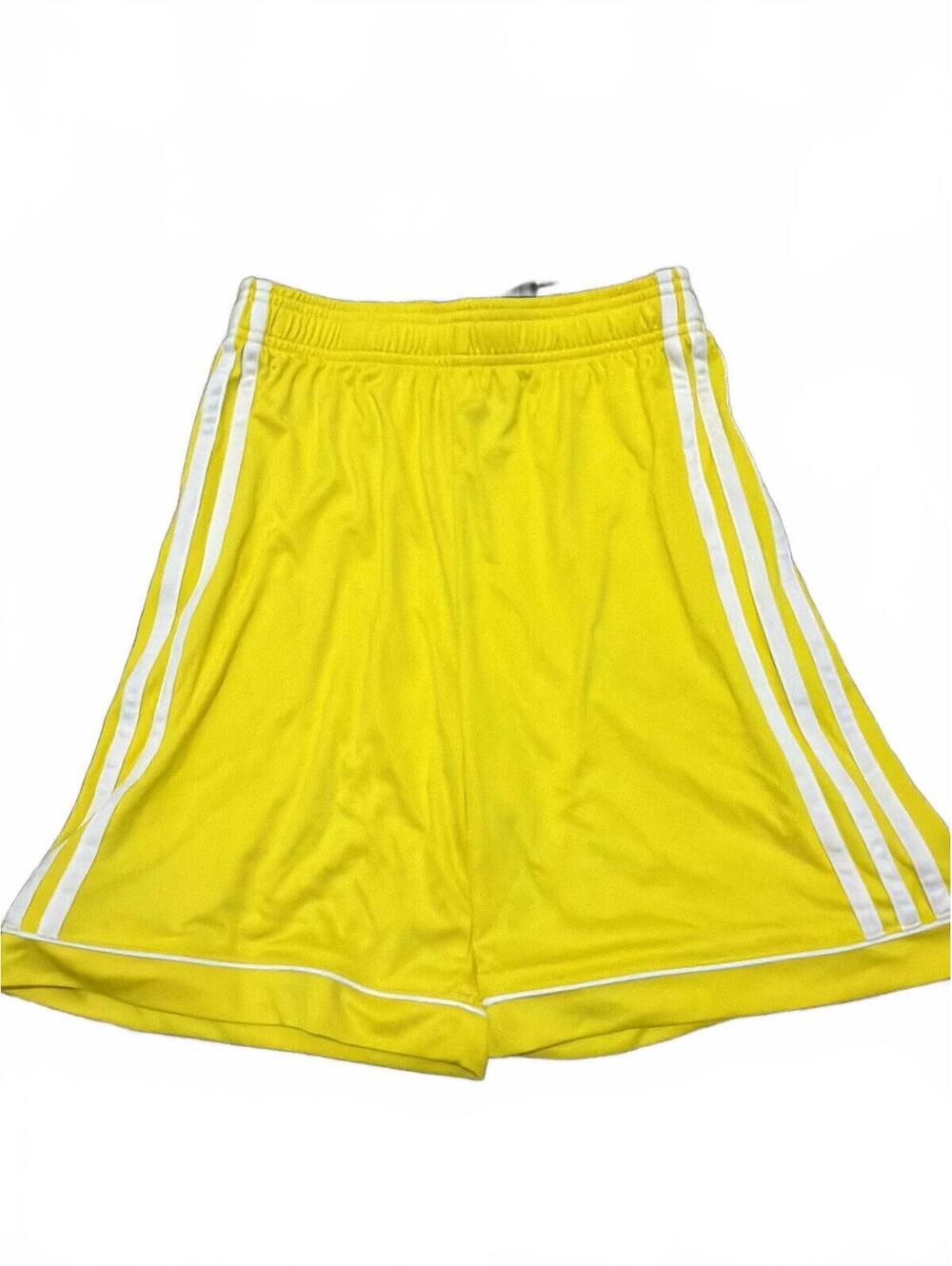 Adidas Boys Large Yellow Athletic Shorts Large